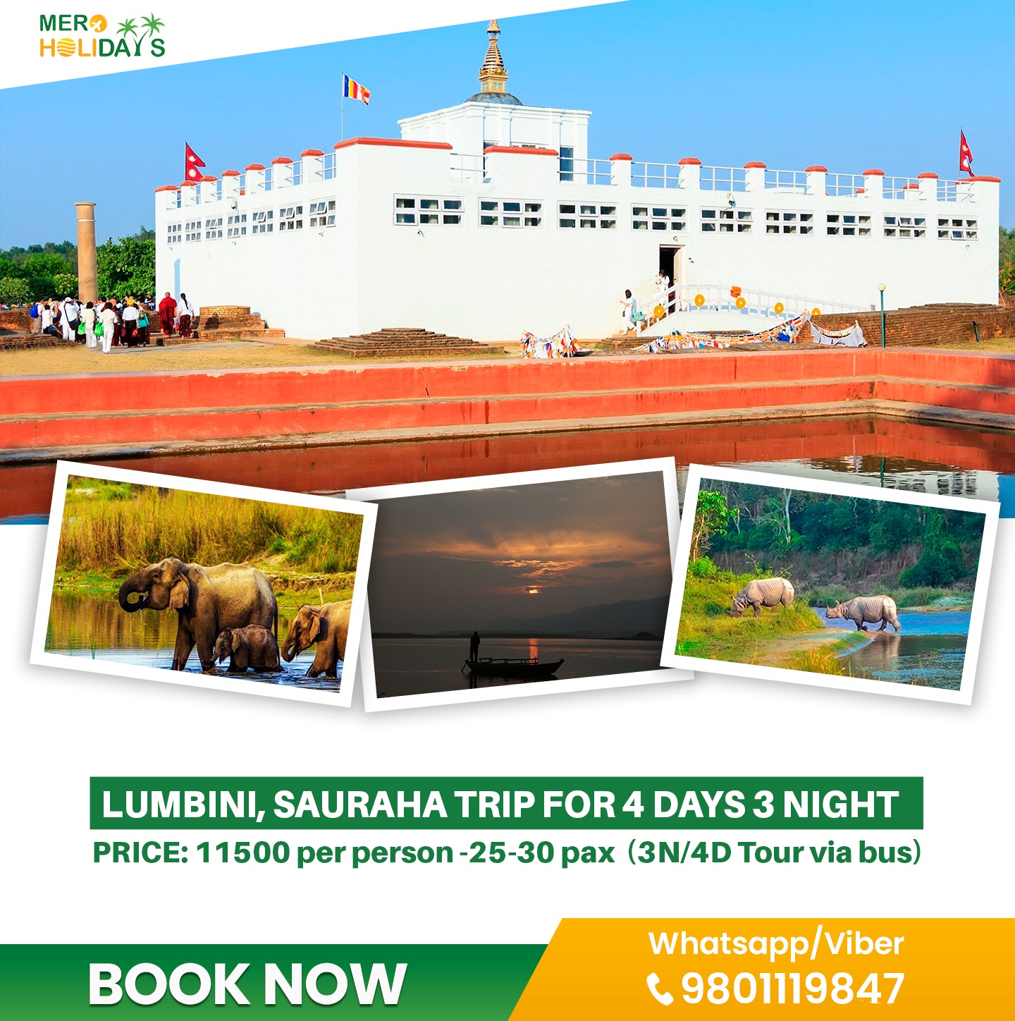 Lumbini, Sauraha trip